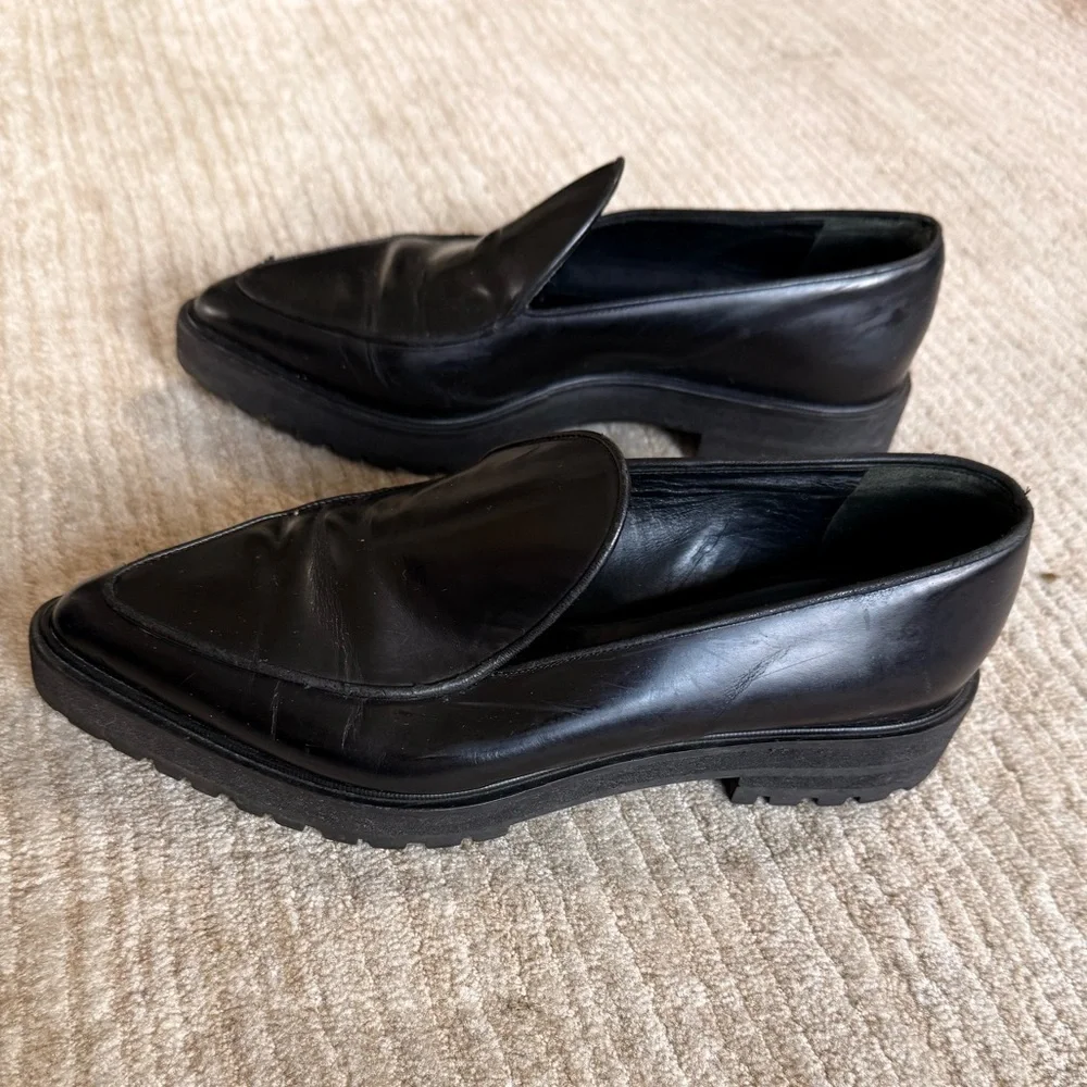 PROENZA SCHOULER Pointy Toe Loafer in Black Size 38